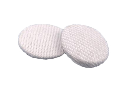 Buttons White Cloth Per 2